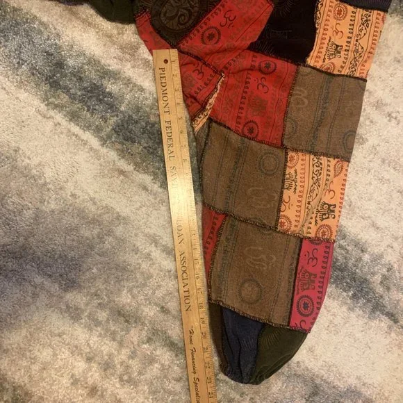 Handmade Dungarees Patchwork Overalls/Jumpsuit BOHO, Hippy, Baggy - Picture 12 of 14